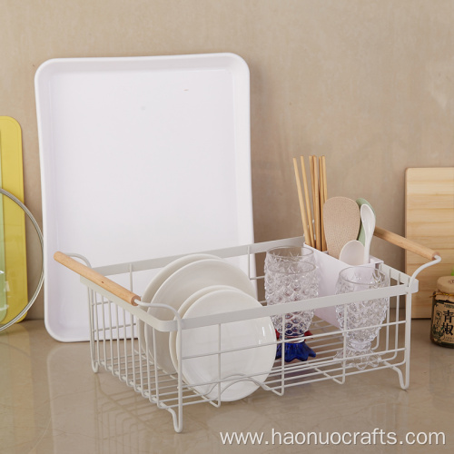 iron dishes drain kitchen racks dish storage rack